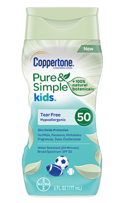 Coppertone Pure and Simple Kids Sunscreen