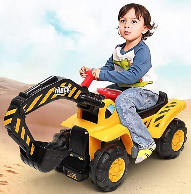 FXQIN Electric Excavator for Kids Ride On